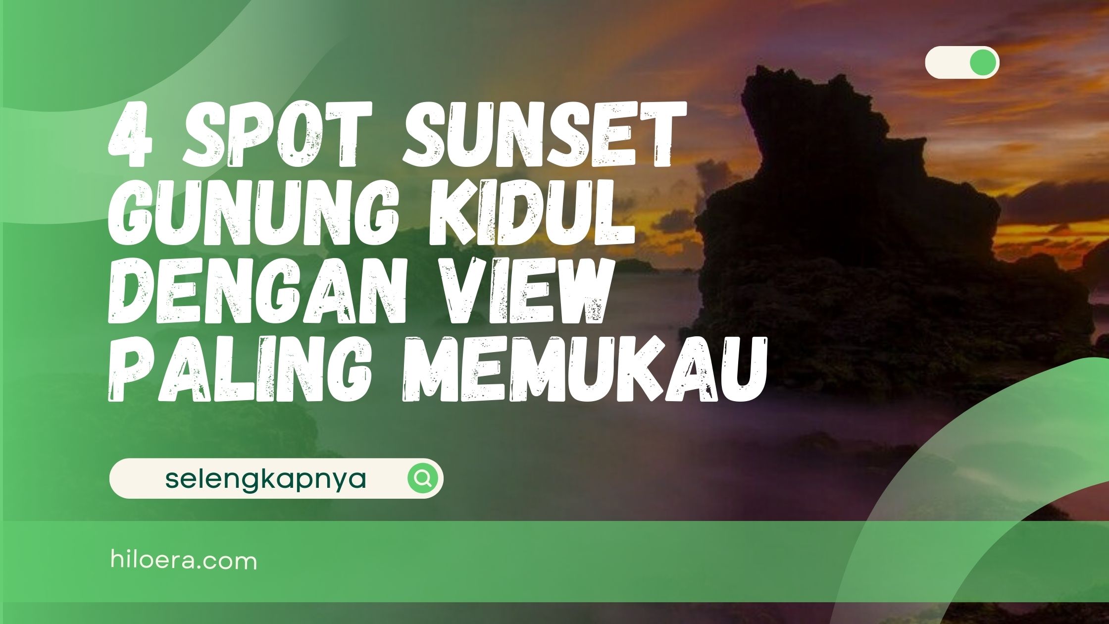 Spot Sunset Gunung Kidul