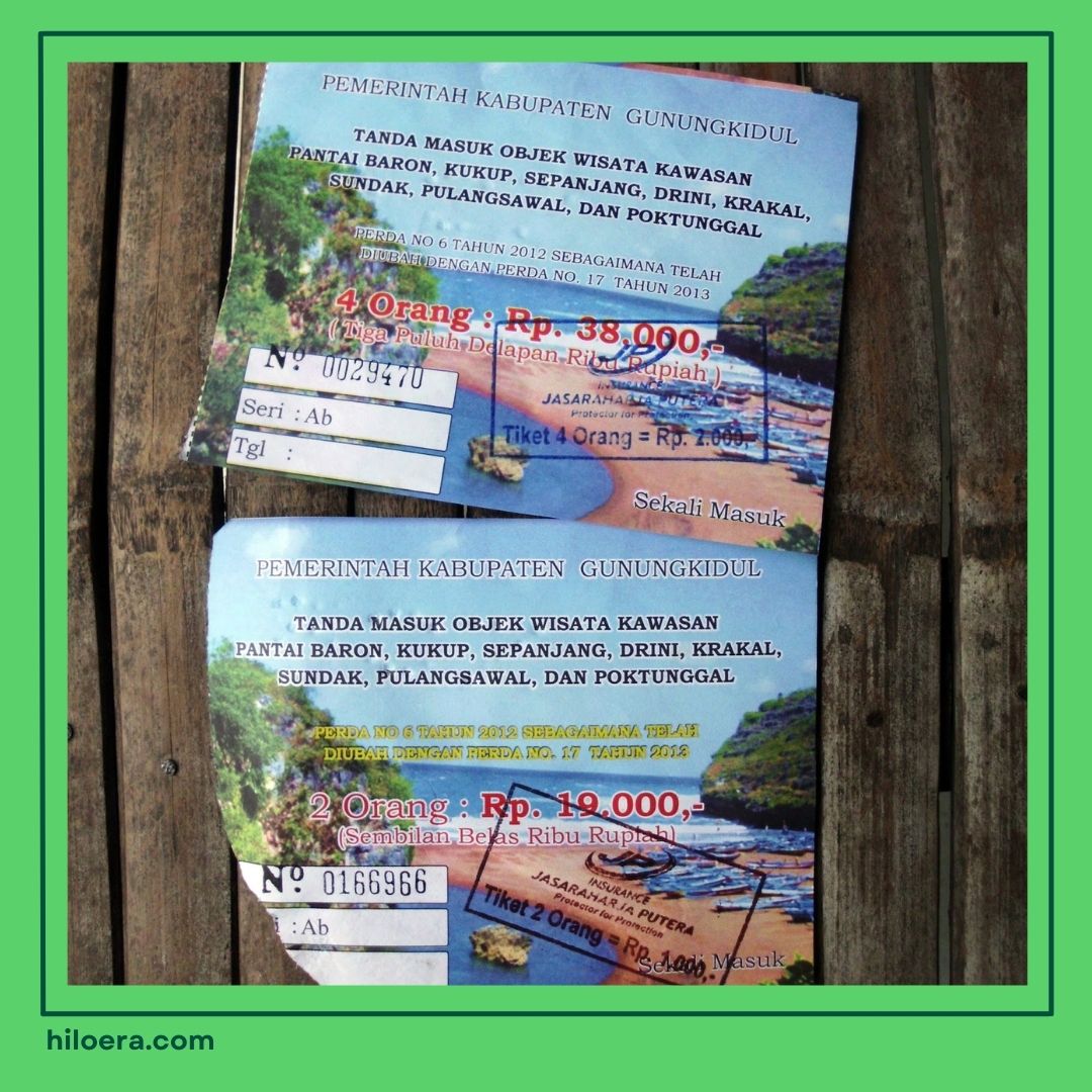 Tiket Masuk Gunung Kidul