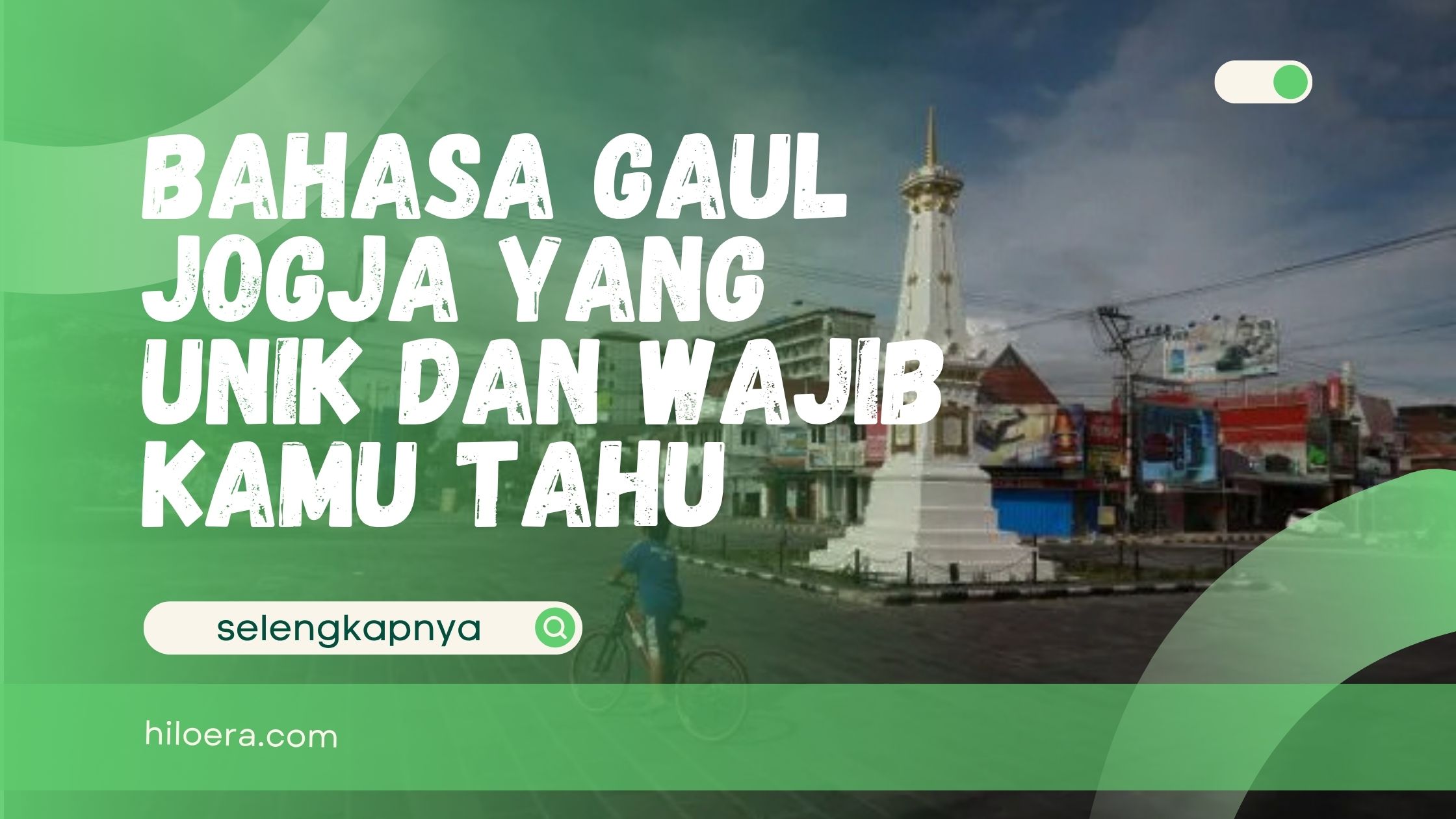 Bahasa Gaul Jogja