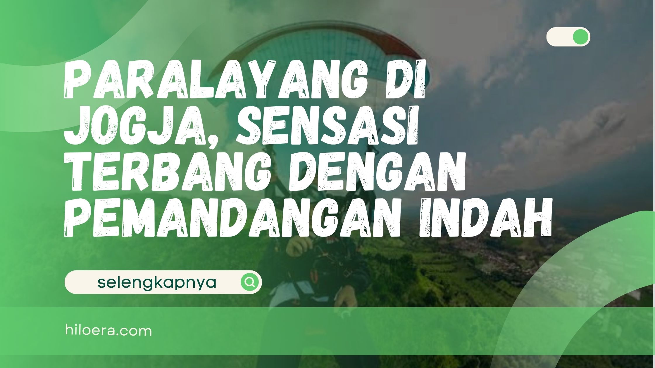 Paralayang di Jogja