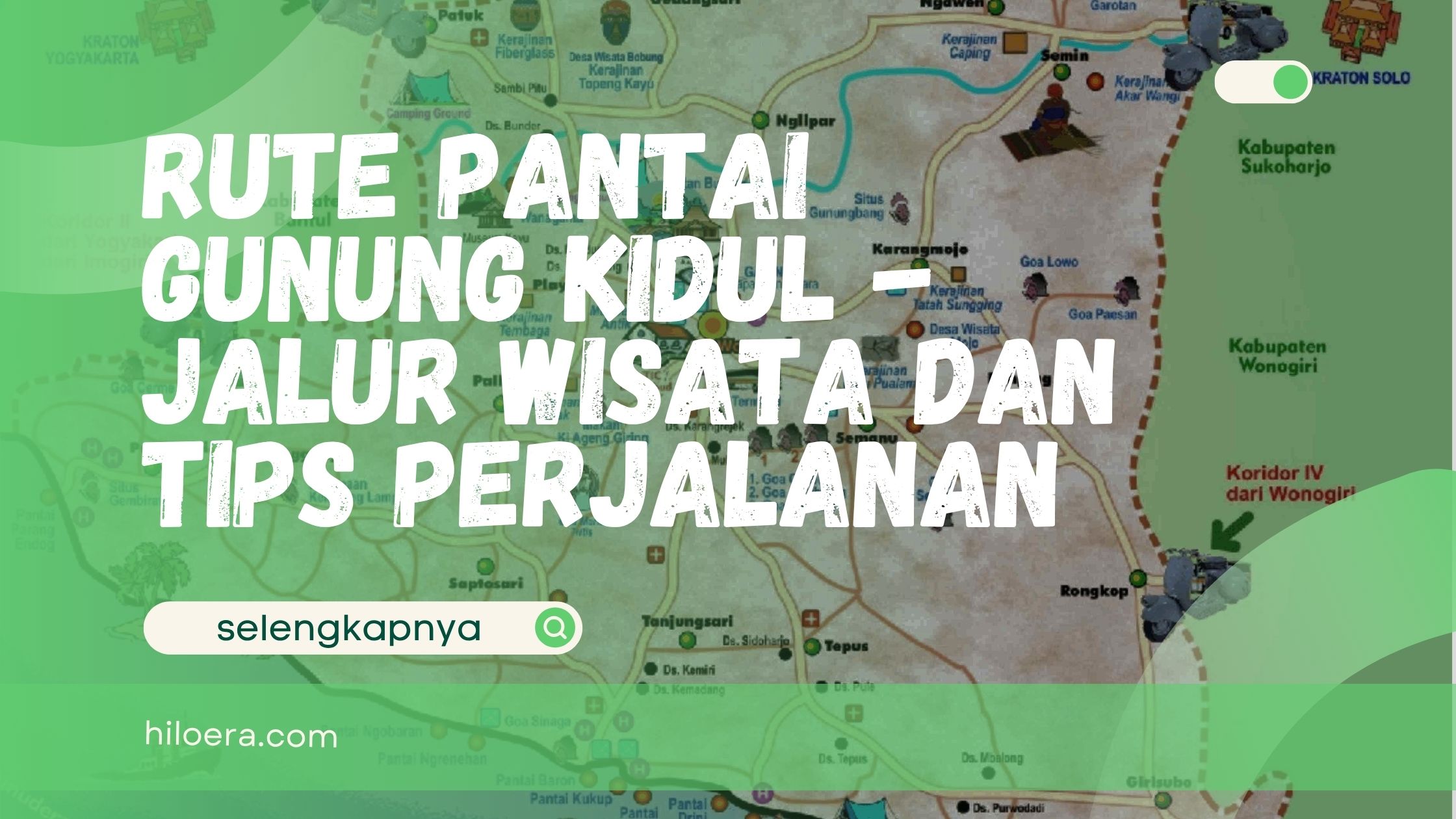 Rute Pantai Gunung Kidul