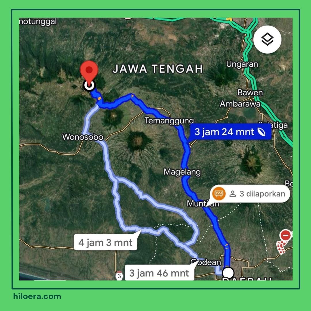 Jogja ke Dieng Berapa Jam Naik Mobil